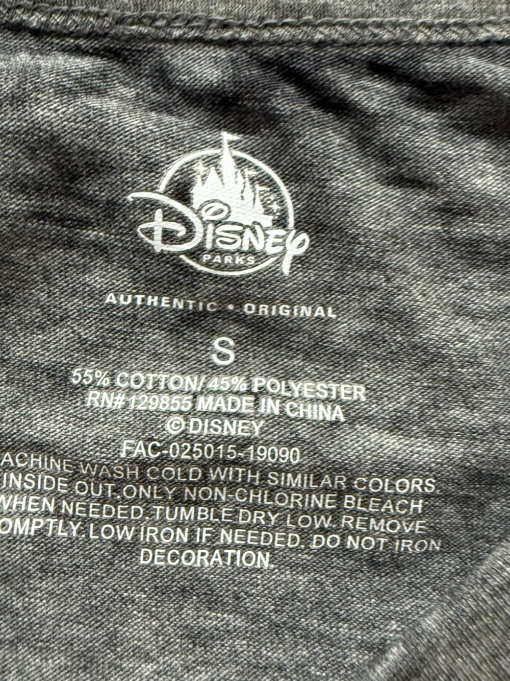 Disney Parks Mickey Mouse Burnout Tee Small - Picture 3 of 7